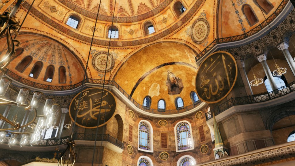 Screenshot of Hagia Sophia interior