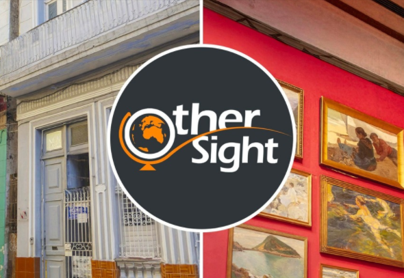 OtherSight logo with buildings in background