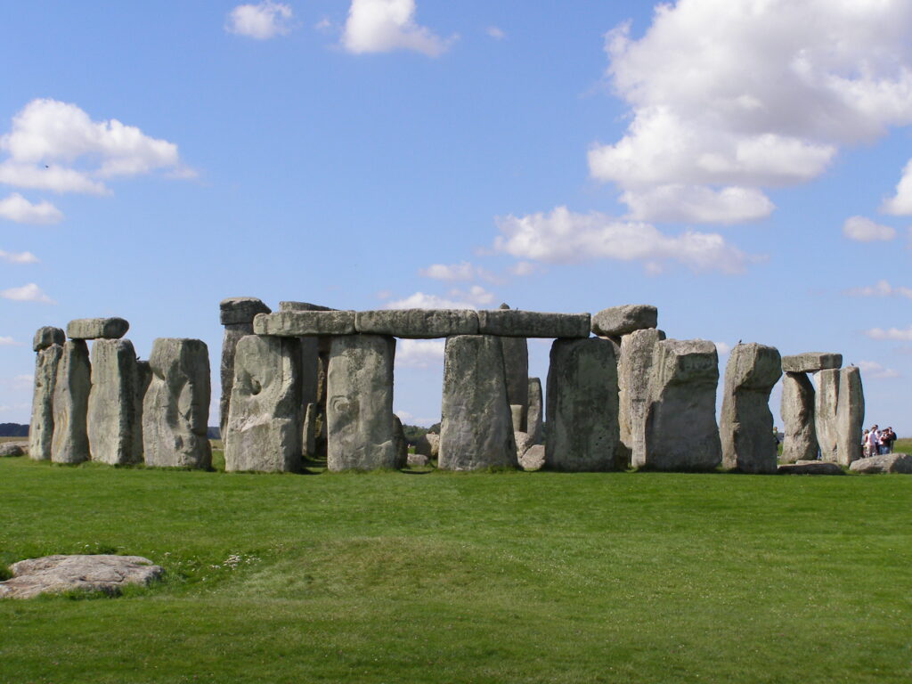 View of Stonehenge on a sunny day