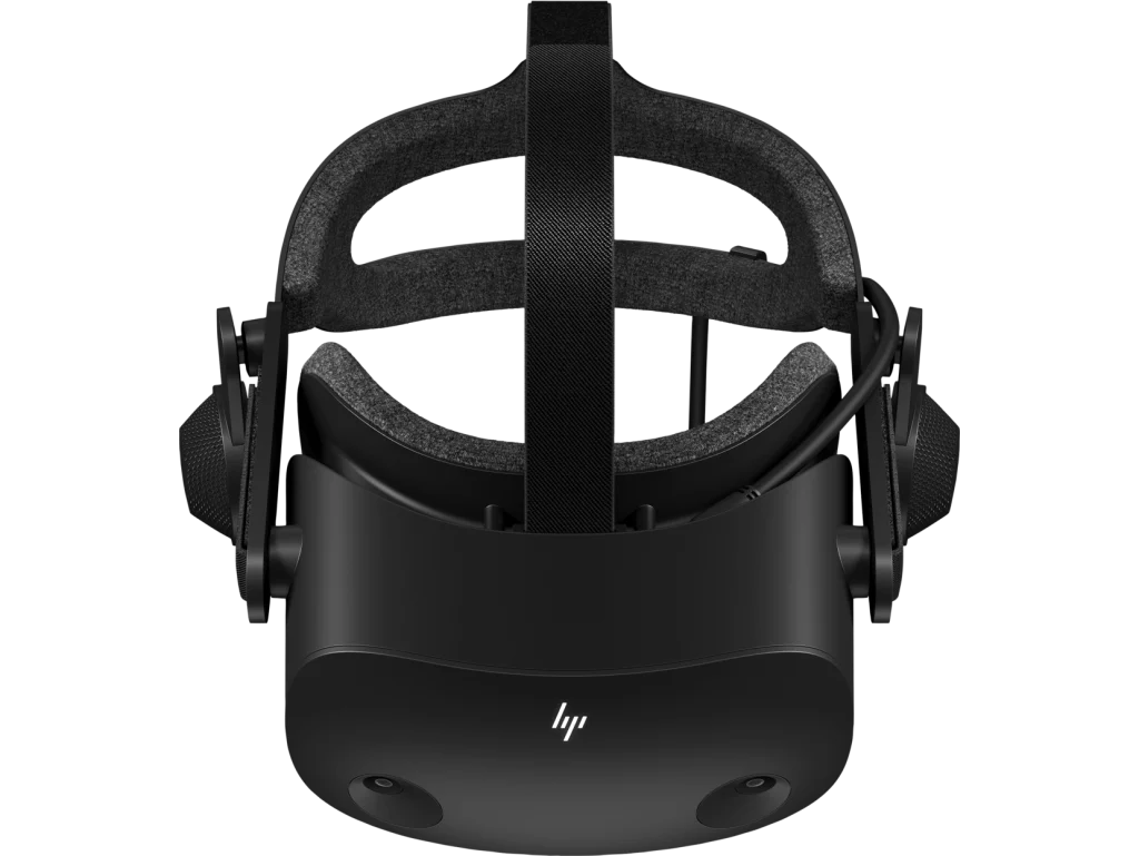 Top-down view of the HP Reverb G2 VR headset