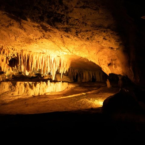 An unknown cave interior