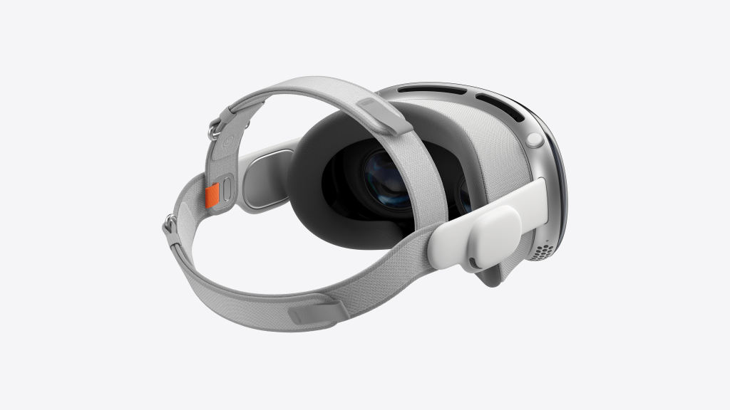 Apple Vision Pro headset from behind
